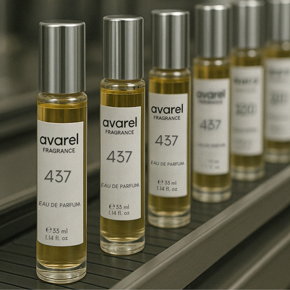 Avarel Duftflakon in der Hand